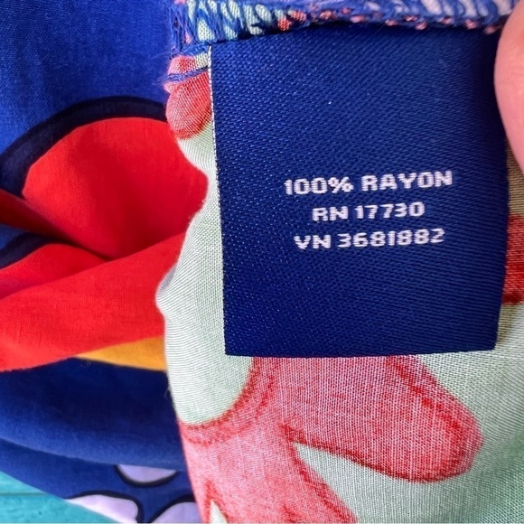 CLEARANCE Marimekko Target Kukkatori Blue SUMMER FLORAL Tunic Dress SIZE SMALL - Picture 6 of 10